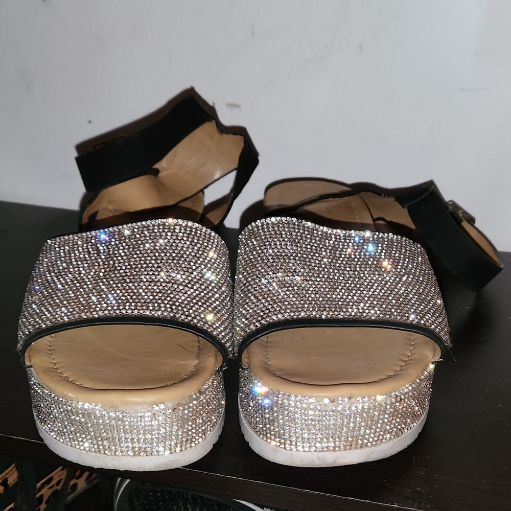 Bling Rhinestone Sandals - Picture 2 of 3